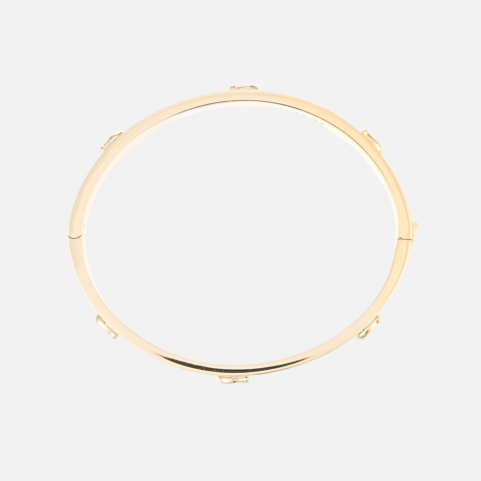 Coach Gold-Plated C Hinge Bangle