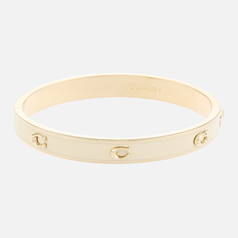 Coach Gold-Plated C Hinge Bangle