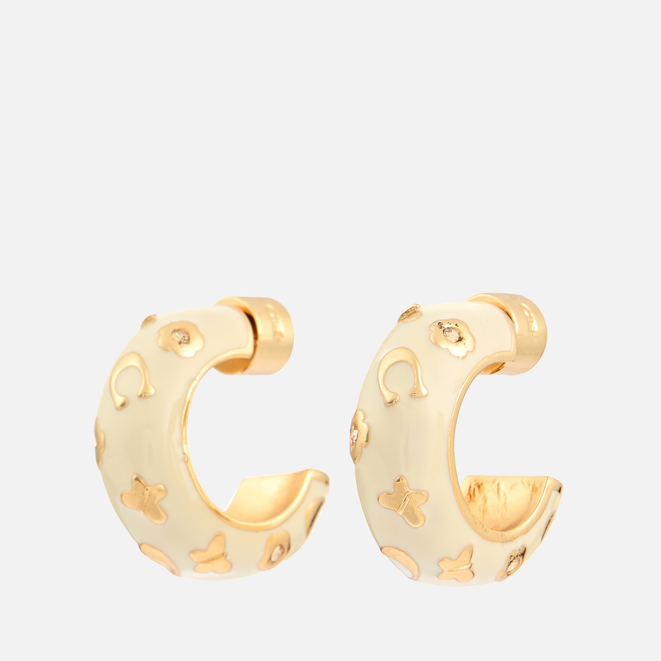 Coach Gold-Plated Chubby Huggie Earrings