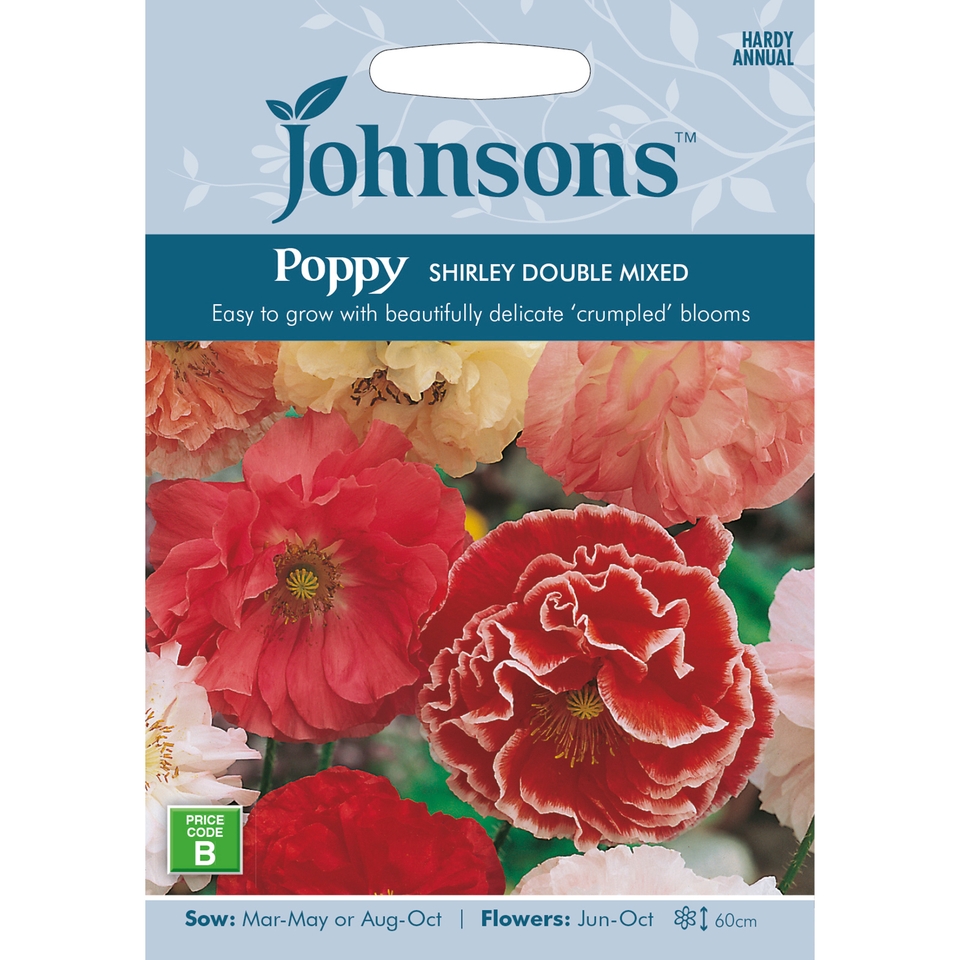 Poppy Shirley Double Mixed Seeds