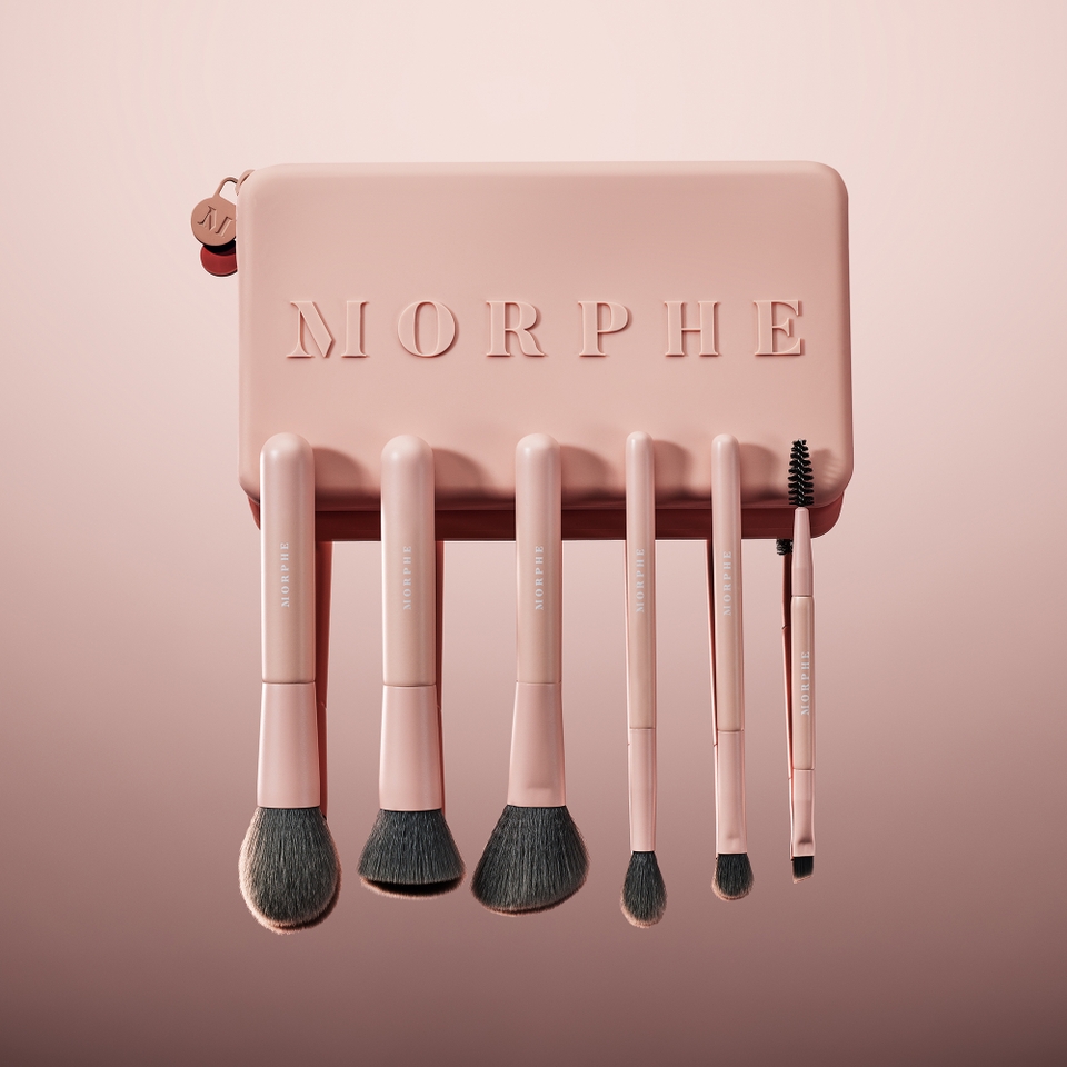 Morphe Shaping Essentials Bamboo and Charcoal Infused Travel Brush Set
