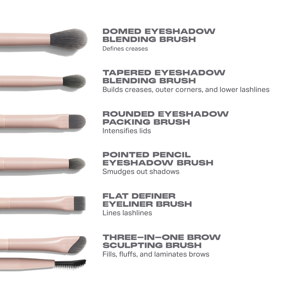 Morphe Shaping Essentials Bamboo and Charcoal Infused Eye Brush Set