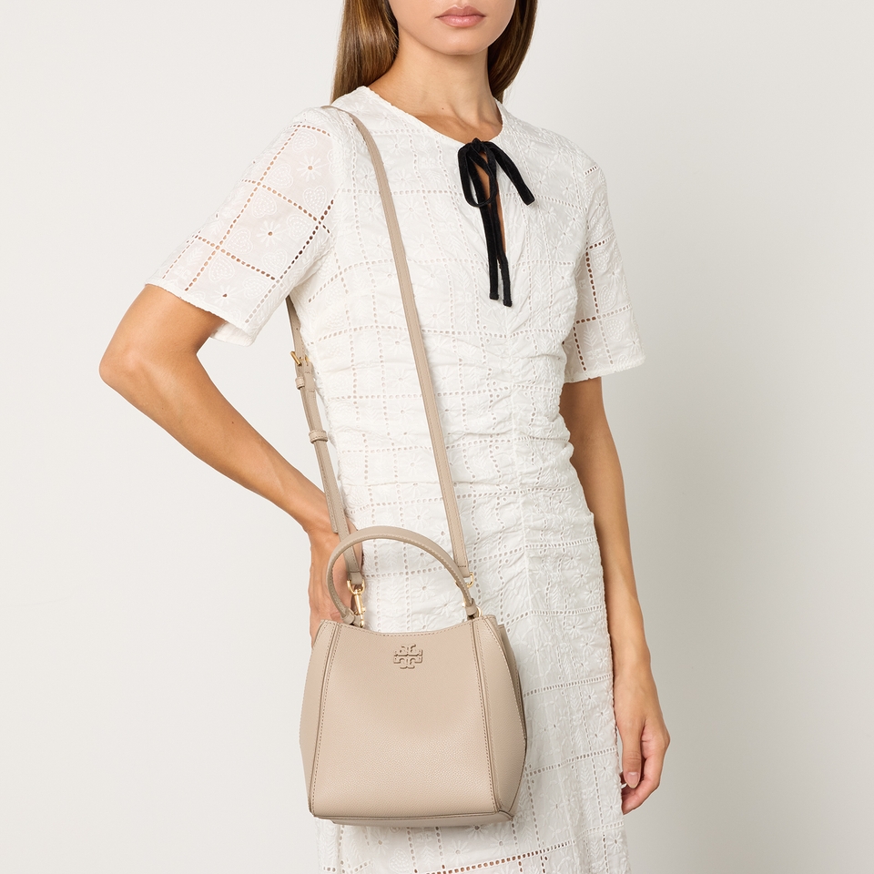 Tory Burch Mcgraw Leather Bucket Bag
