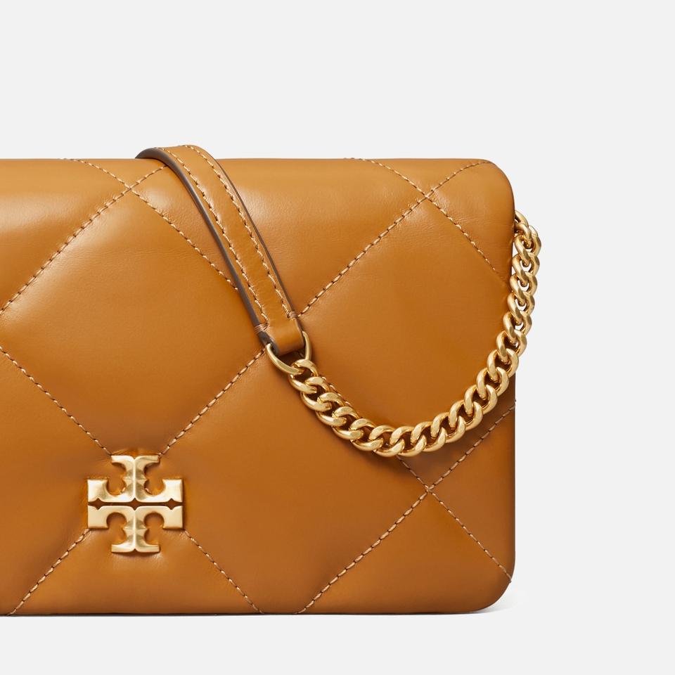 Tory Burch Kira Diamond Leather Chain Wallet