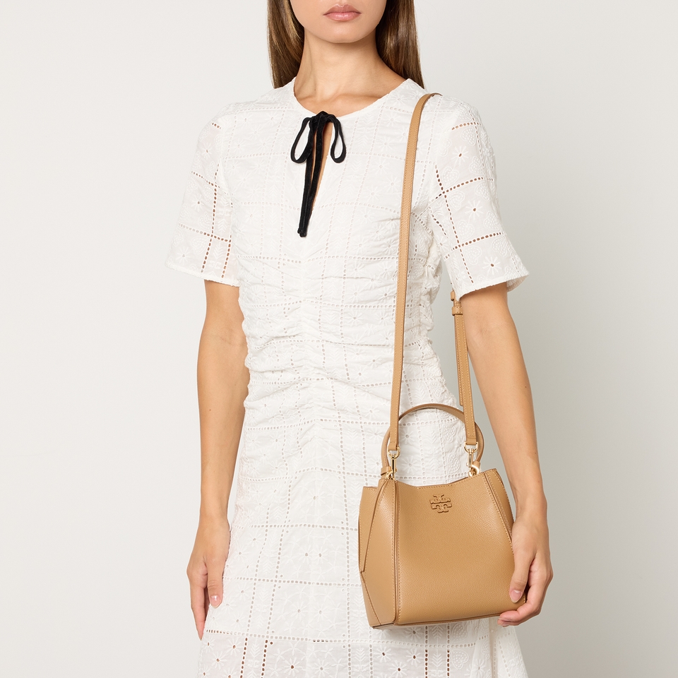 Tory Burch Mcgraw Leather Bucket Bag