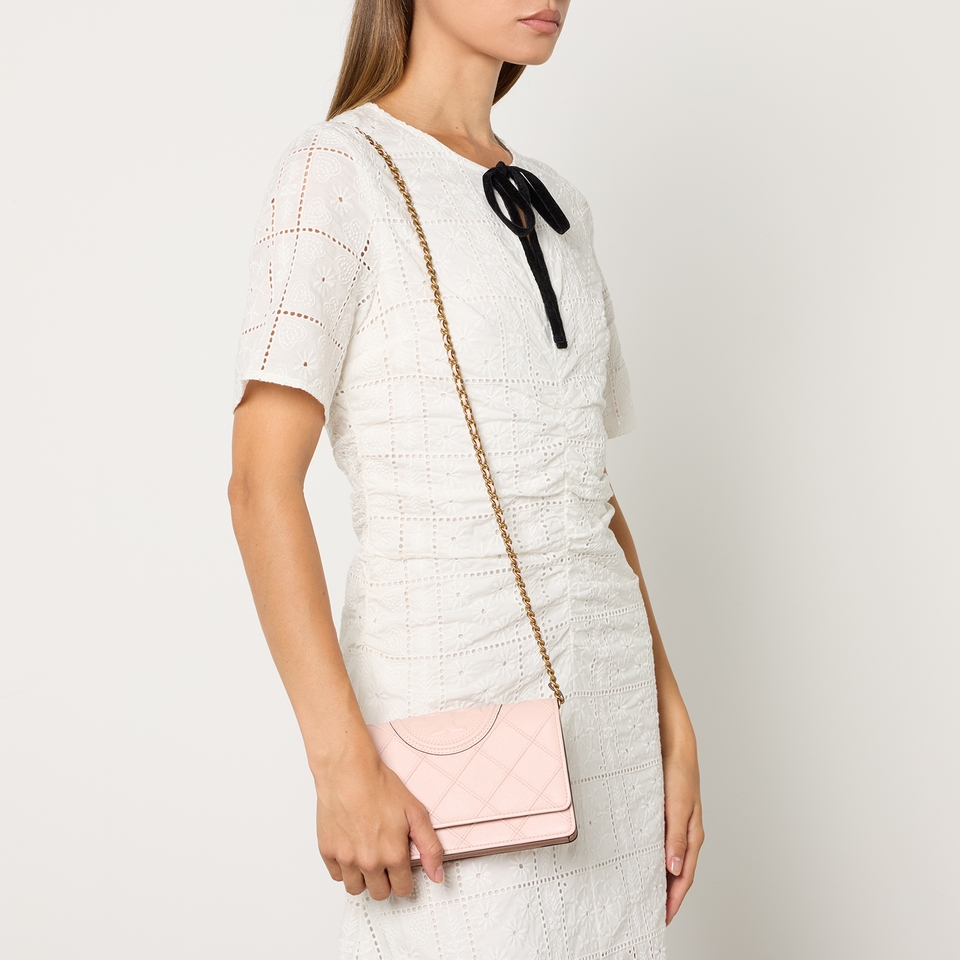 Tory Burch Fleming Quilted Chain Wallet