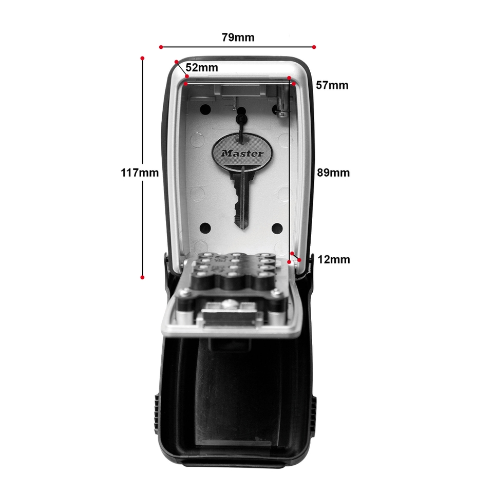 Master Lock PushButton Combination Key Safe Medium Homebase