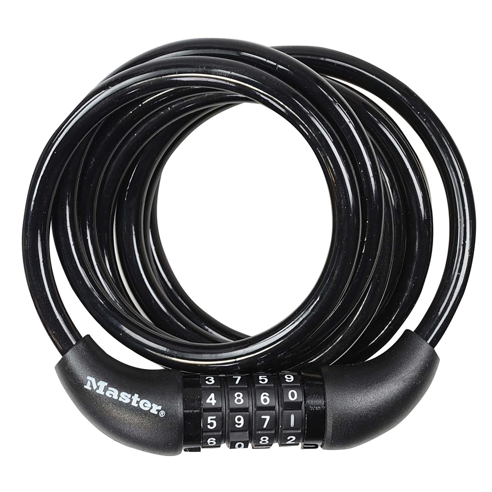 Master Lock 1.8m Combination Bike Cable Lock - Black
