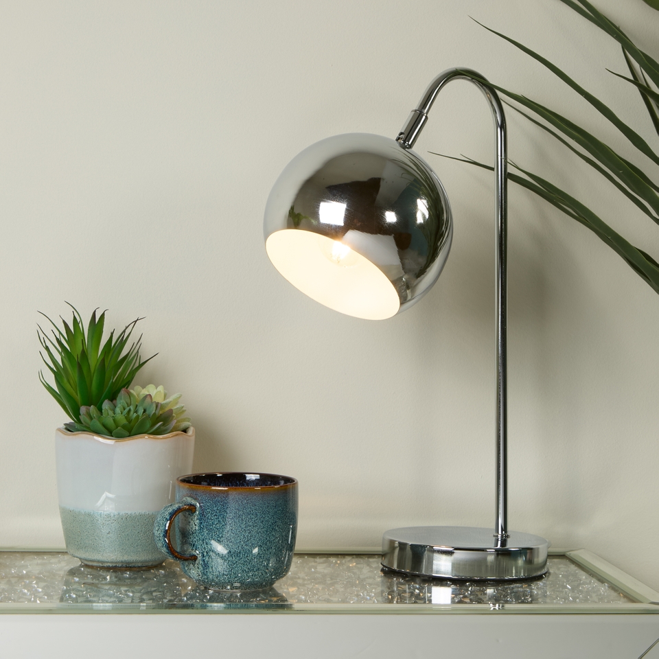 Freddie Arc Desk Lamp - Chrome