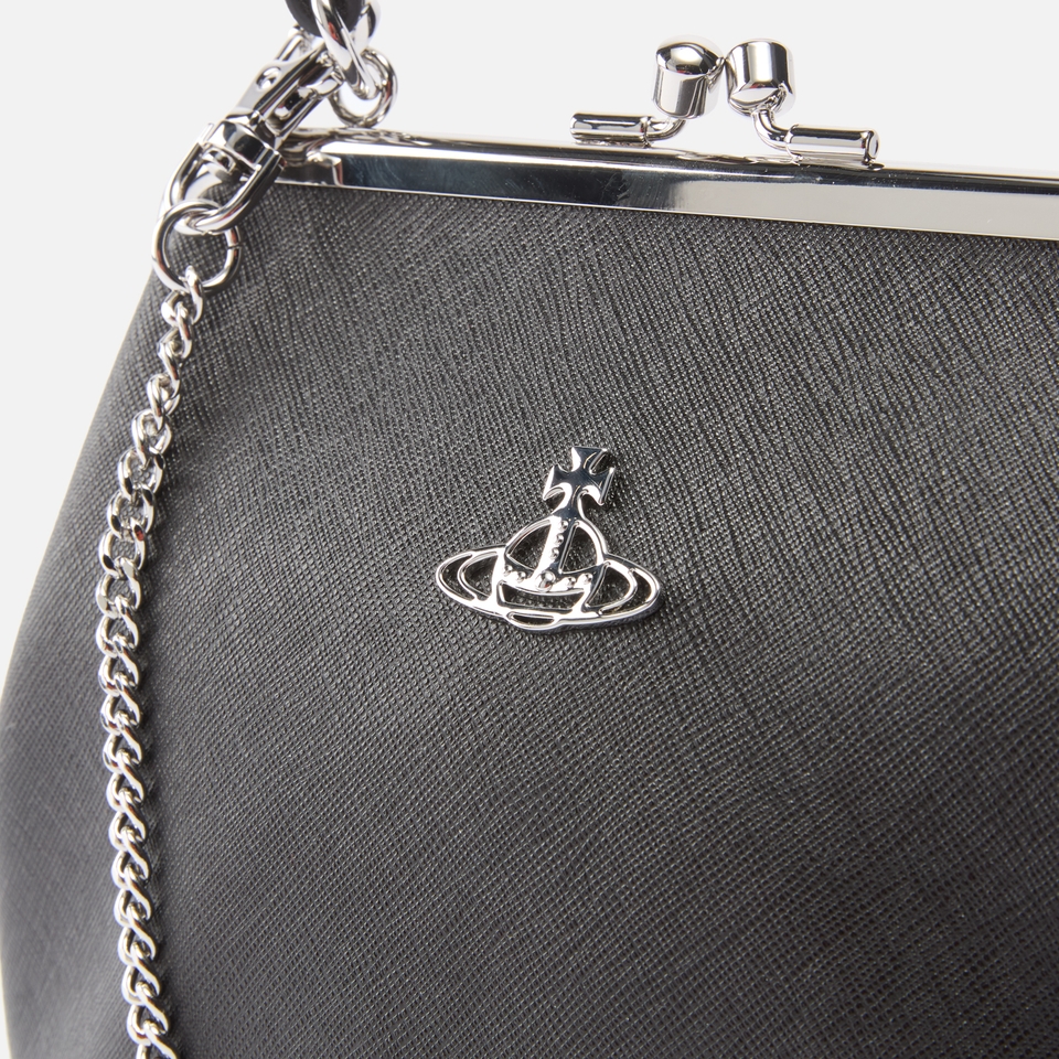 Vivienne Westwood Cross-Grain Faux Leather Granny Frame Purse