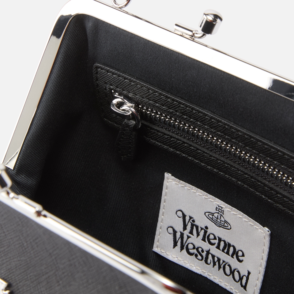 Vivienne Westwood Cross-Grain Faux Leather Granny Frame Purse