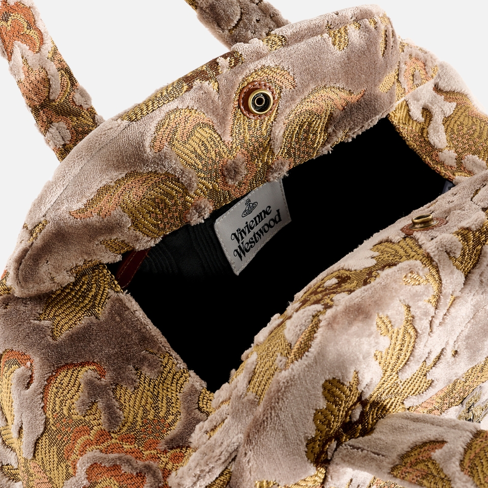 Vivienne Westwood Archive Medium Velvet- Jacquard Handbag