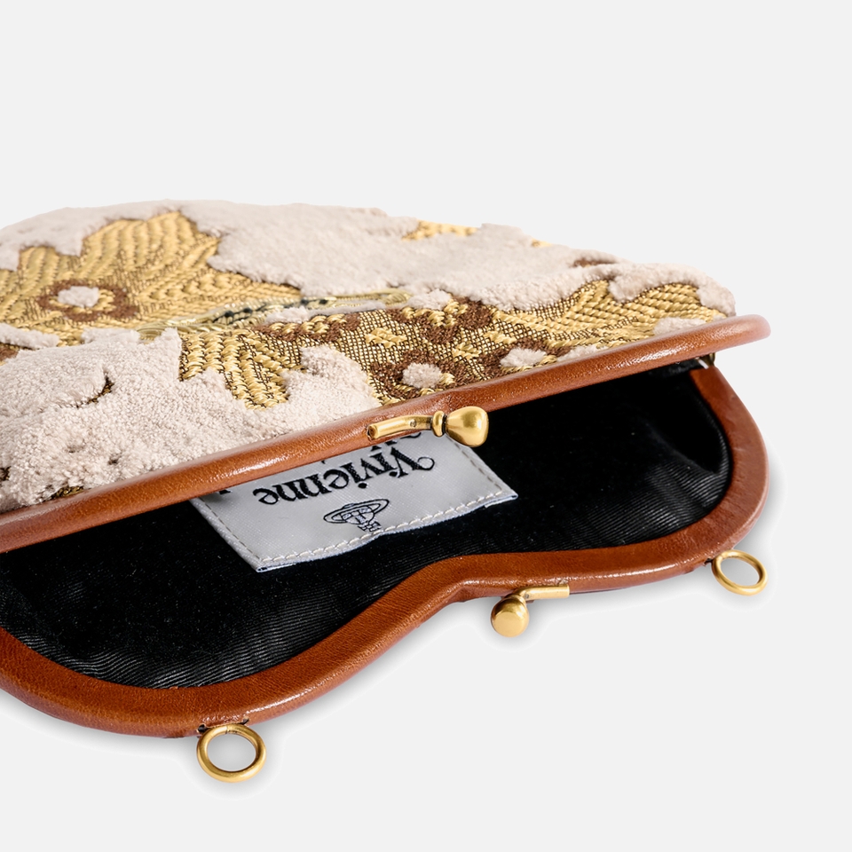 Vivienne Westwood Belle Heart Jacquard Frame Purse