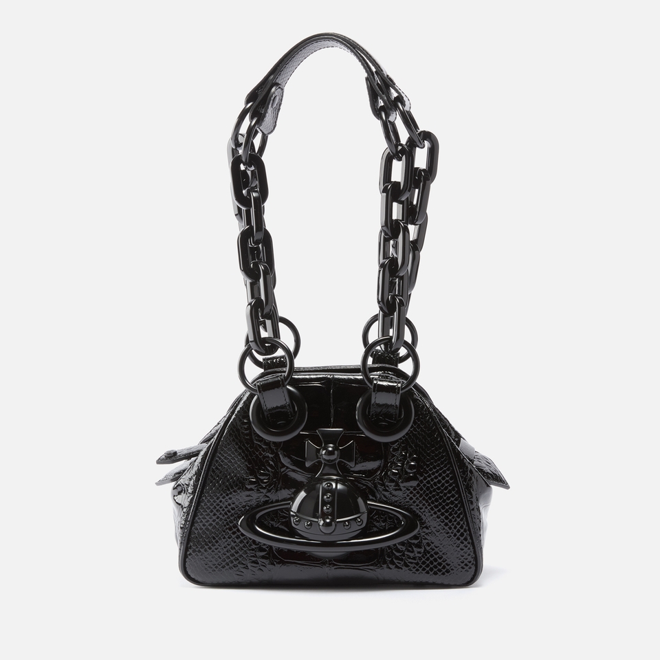 Vivienne Westwood Women's Archive Chain Handbag - Black Enamel Orb