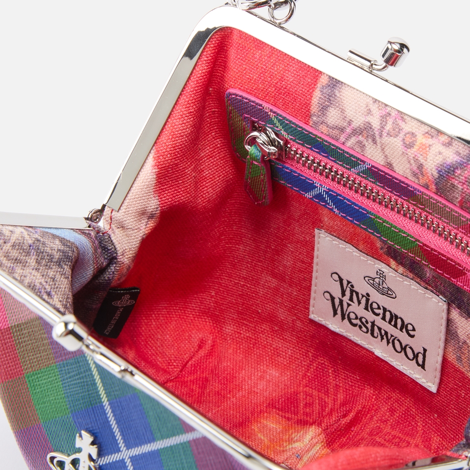 Vivienne Westwood Printed Faux Leather Granny Frame Purse