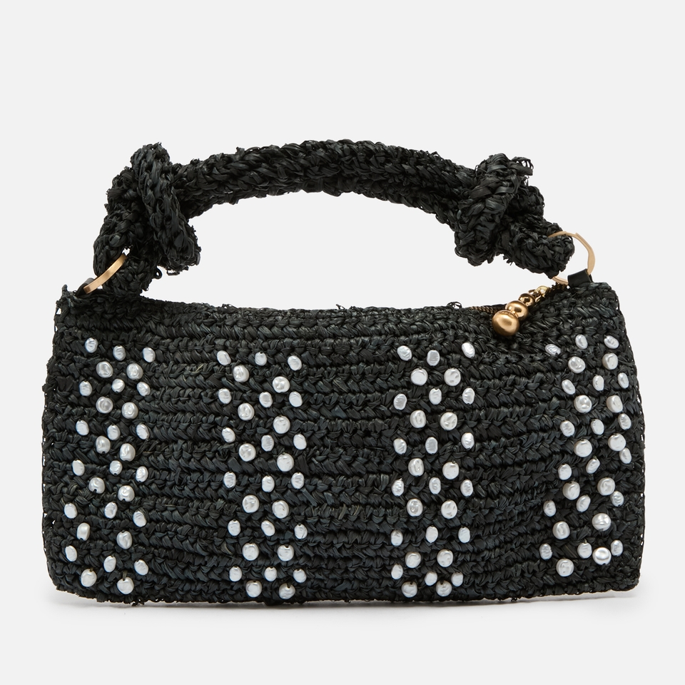 Cult Gaia Hera Nano Raffia Shoulder Bag