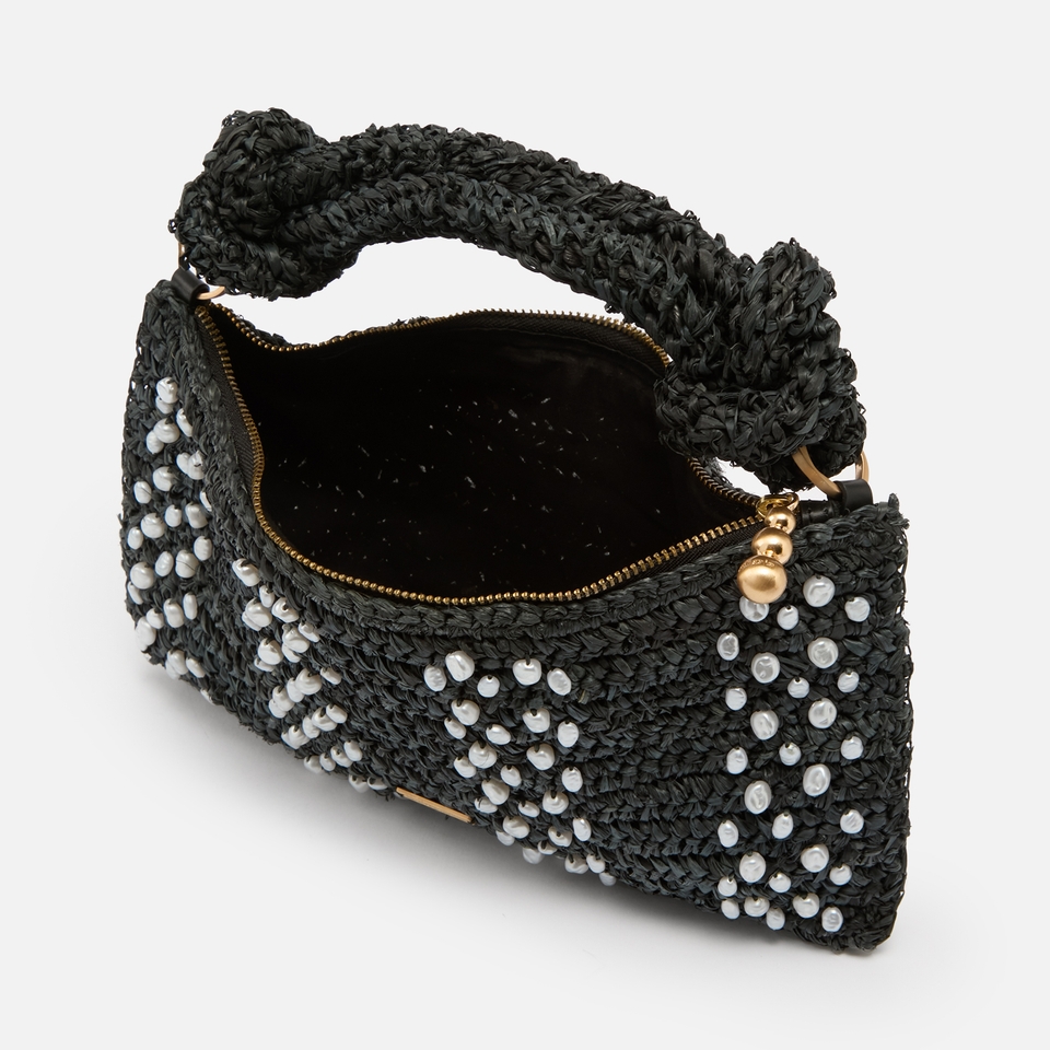 Cult Gaia Hera Nano Raffia Shoulder Bag
