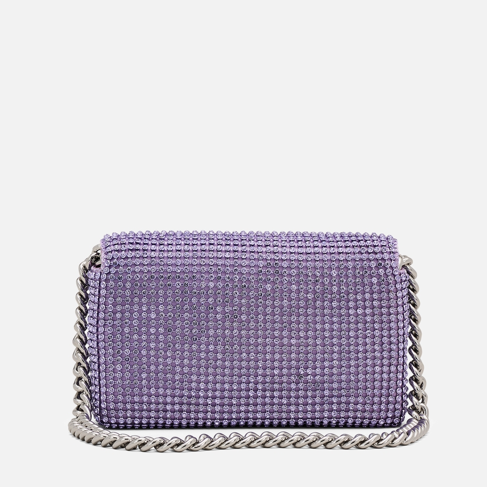 Marc Jacobs The Mini J Marc Rhinestone Embellished Mesh Shoulder Bag