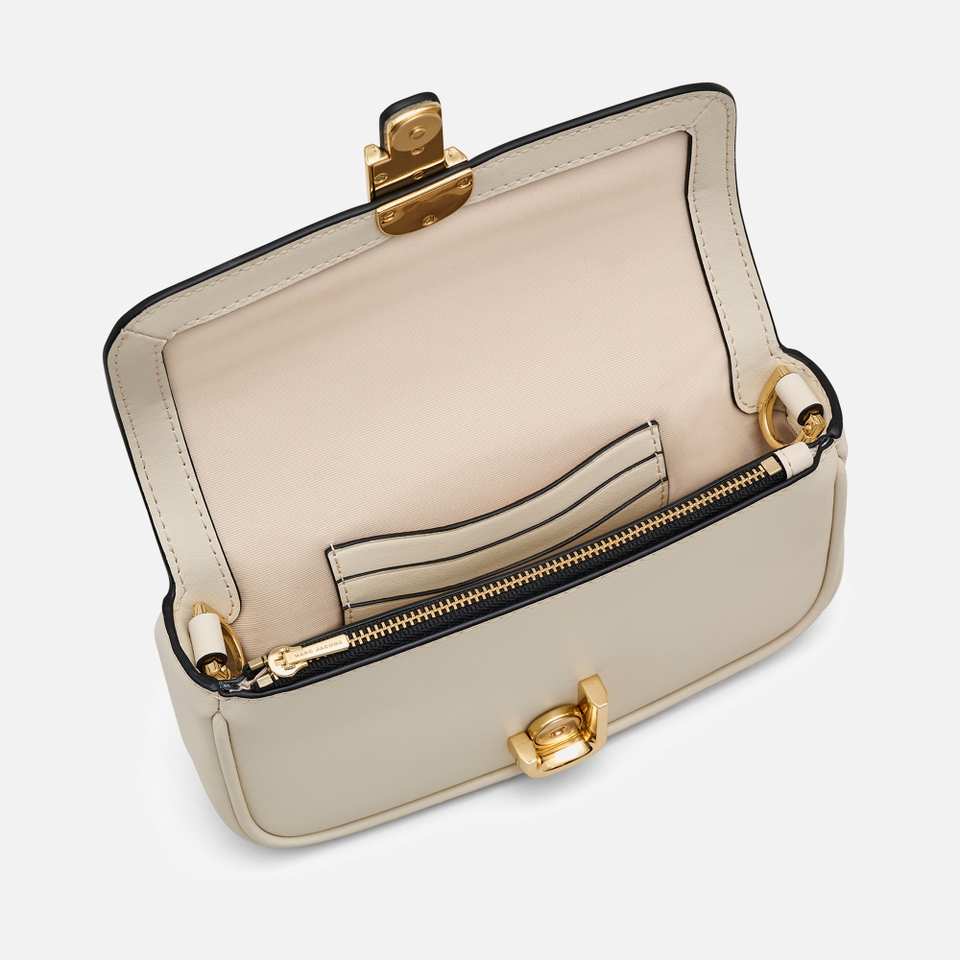 Marc Jacobs The Mini J Marc Coated Leather Shoulder Bag