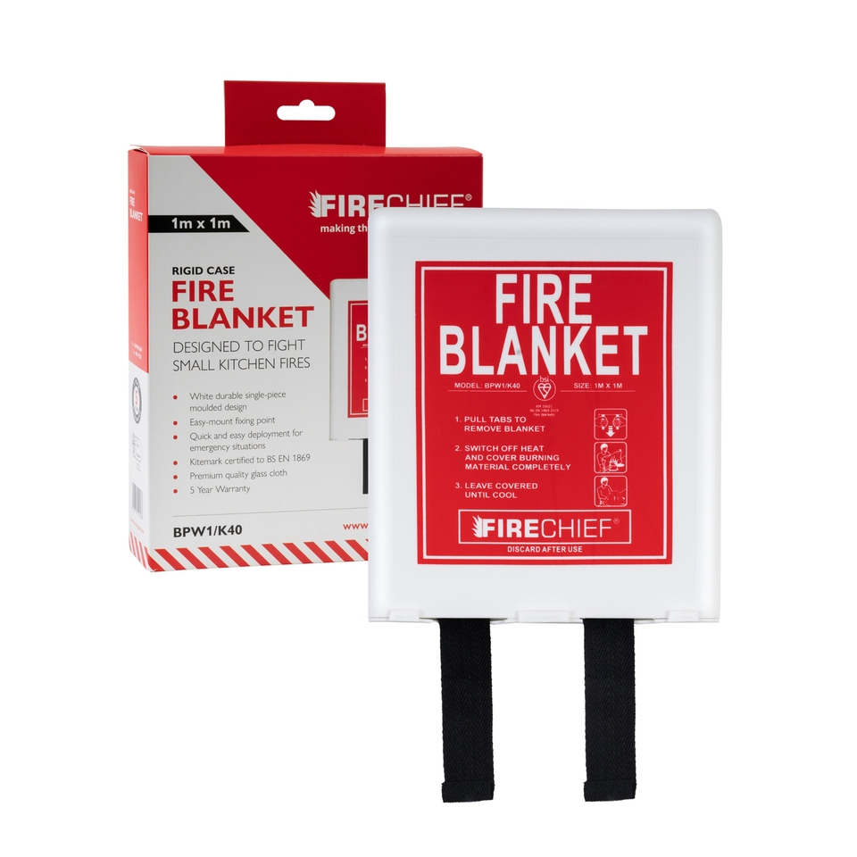 Firechief Basic Pod Fire Blanket White Homebase