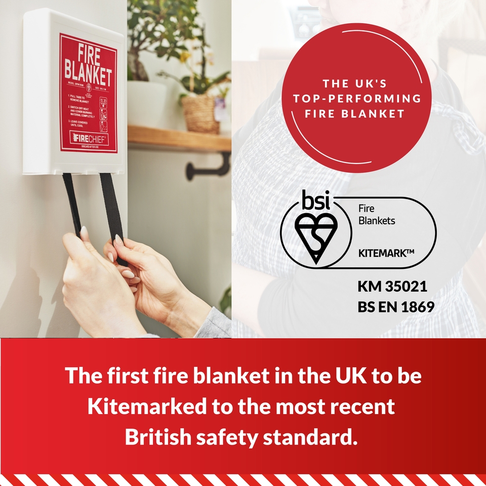 Firechief Basic Pod Fire Blanket White Homebase