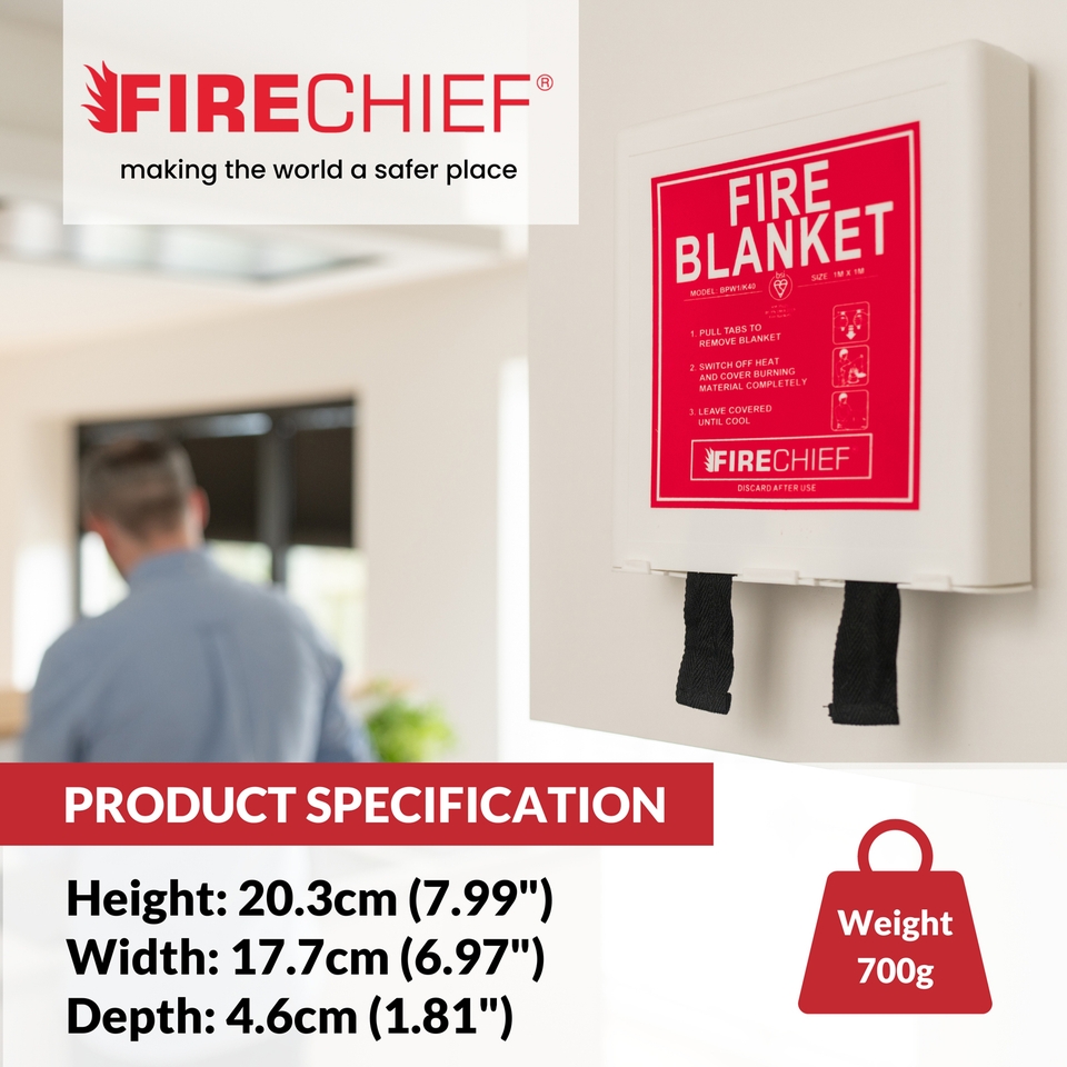 Firechief Basic Pod Fire Blanket White Homebase