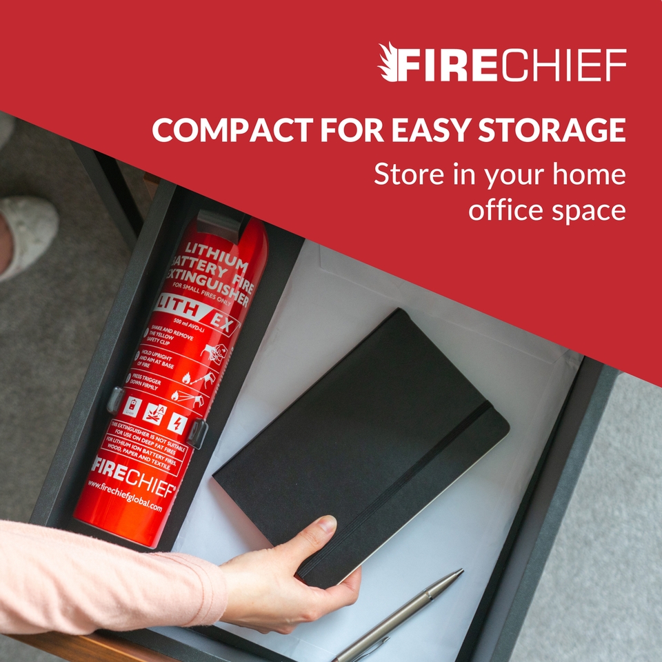 Firechief 500ml Lithex Fire Extinguisher Homebase