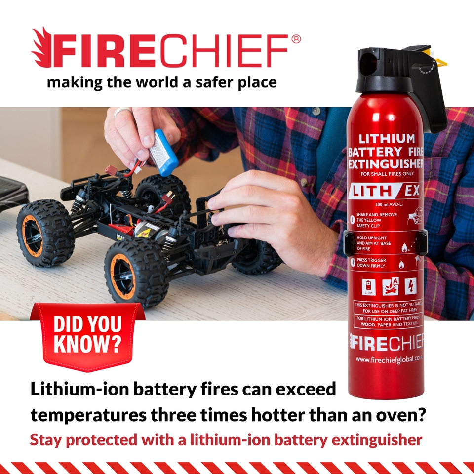 Firechief 500ml Lithex Fire Extinguisher Homebase
