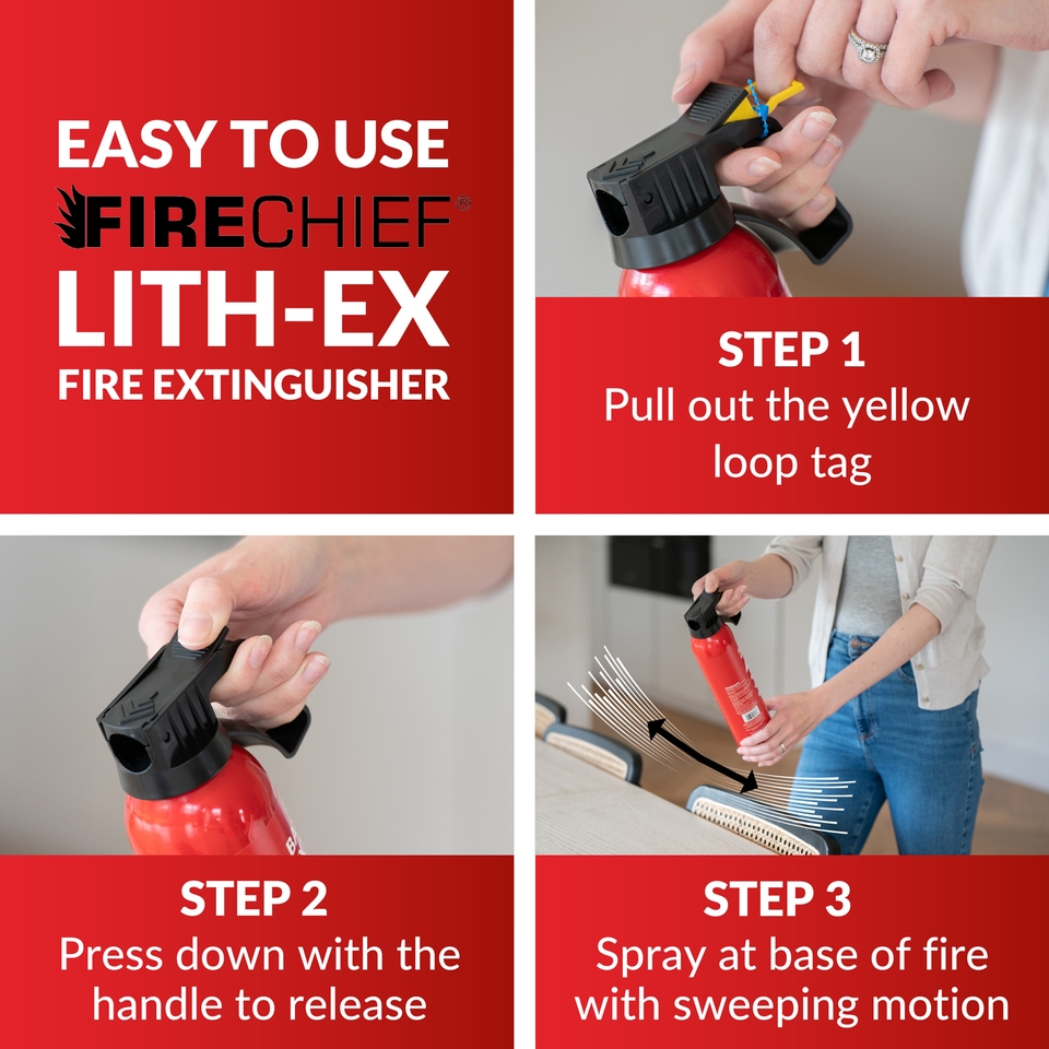 Firechief 500ml Lithex Fire Extinguisher Homebase