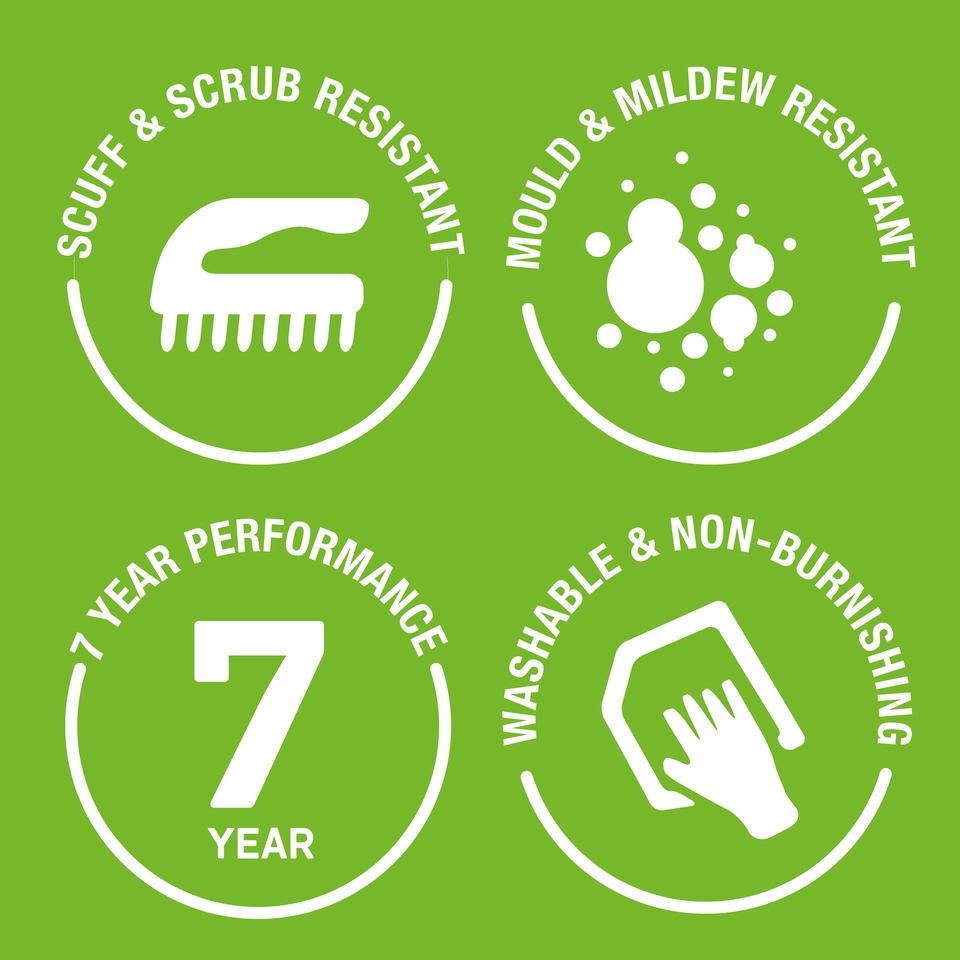 Zinsser PermaWhite Mould Resistant Paint Satin White 2.5L Homebase