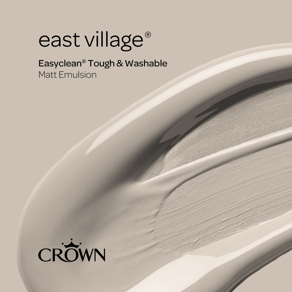 Crown Easyclean Tough & Washable Matt Paint East Village - 2.5L