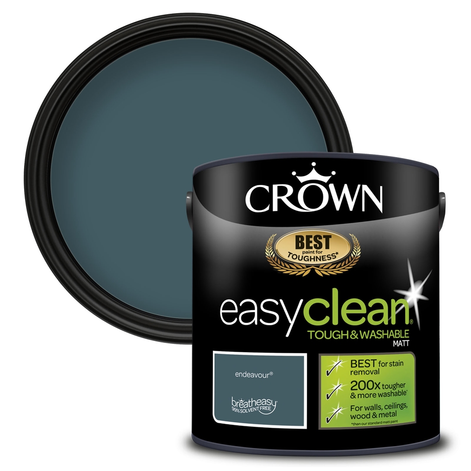 Crown Easyclean Tough & Washable Matt Paint Endeavour - 2.5L