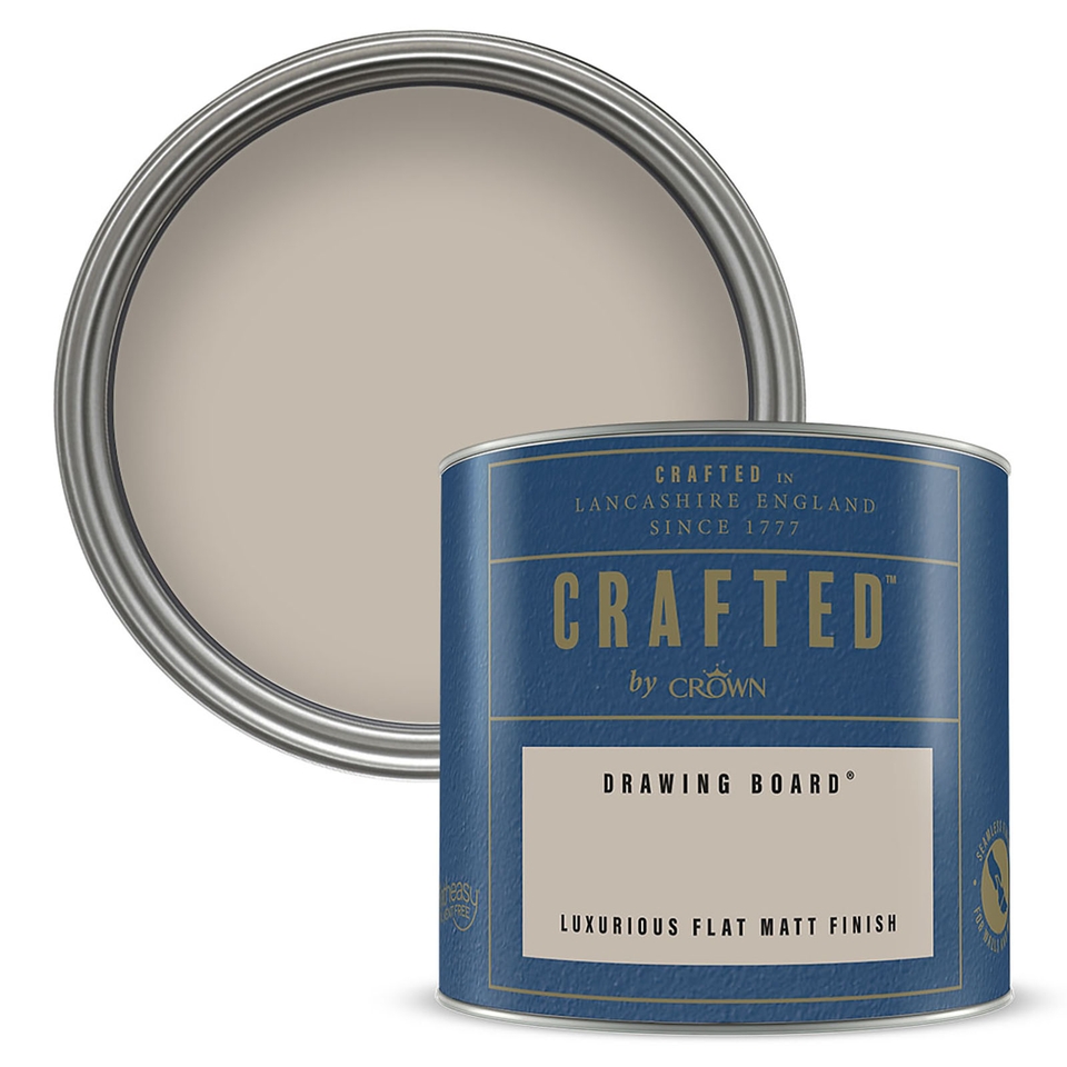 CRAFTED by Crown Flat Matt Paint Drawing Board - Tester 125ml