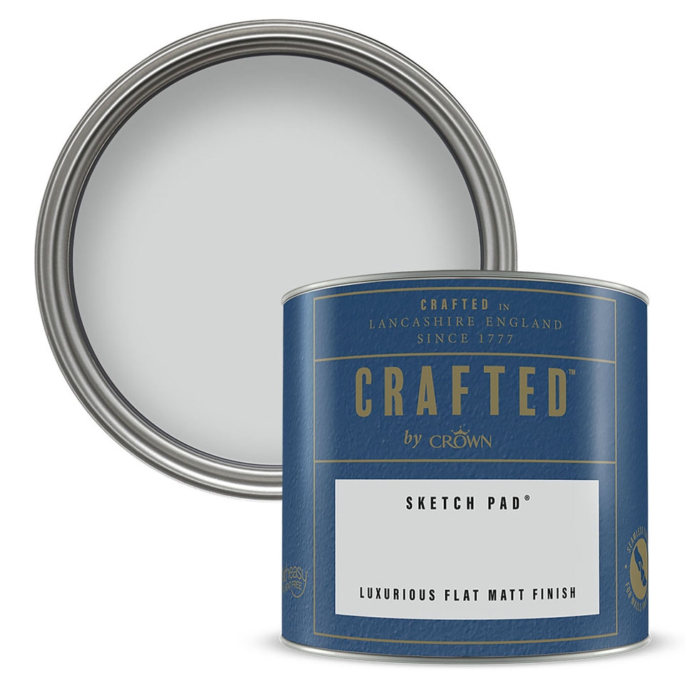 CRAFTED by Crown Flat Matt Paint Sketch Pad - Tester 125ml