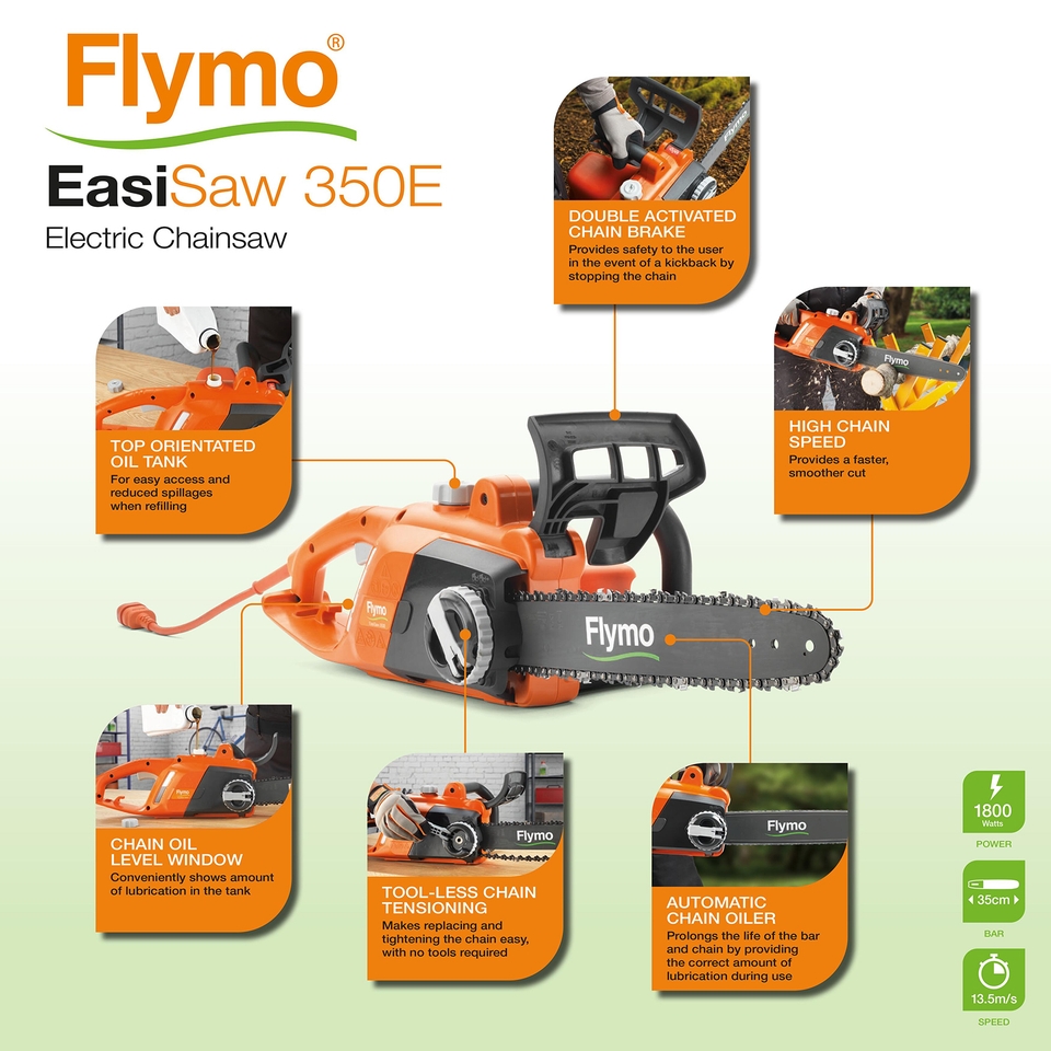Flymo EasiSaw 350E Electric Chainsaw