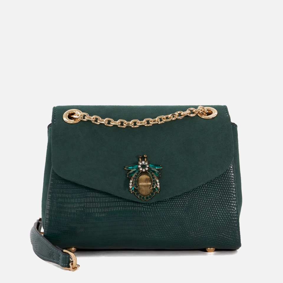 Dune Dusk Lizard Effect Faux Leather Clutch Bag