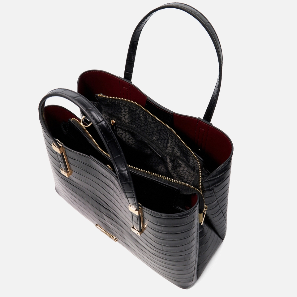 Dune Dorry Croc-Effect Faux Leather Tote Bag