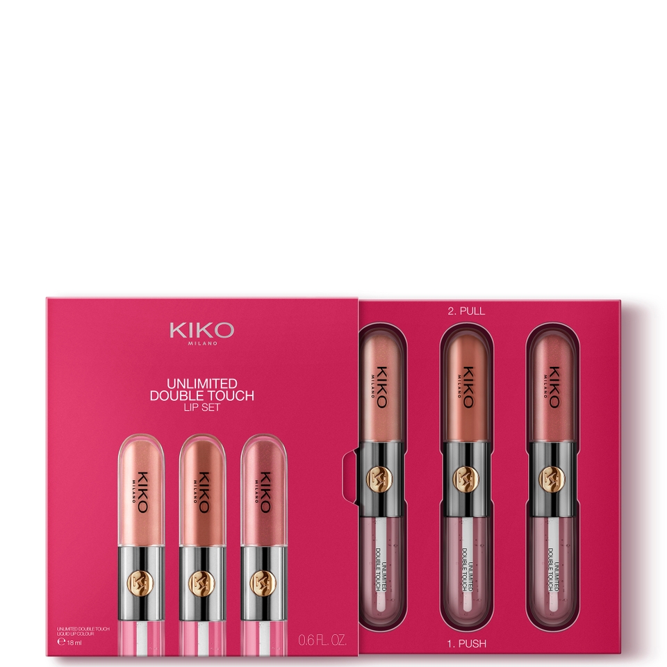 KIKO Milano Unlimited Double Touch Lip Set 18ml - Nude Attitude