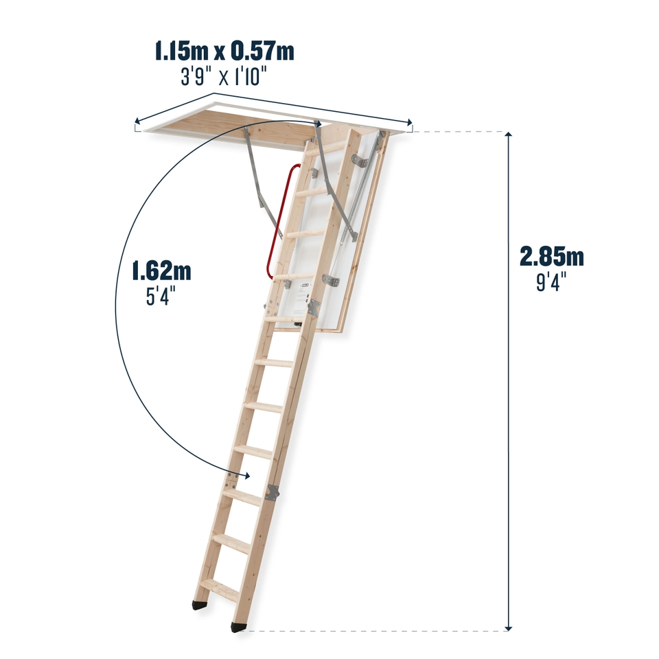 Werner Eco S-Line Complete Timber Loft Ladder Kit