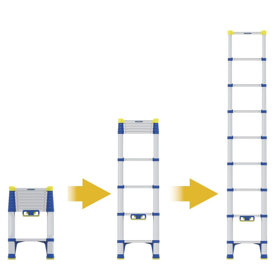 Werner Telescopic Soft Close Extension Ladder - 2.6m