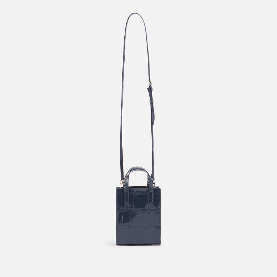 Ted Baker Gatocon Croc-Embossed Faux Leather Mini Bag