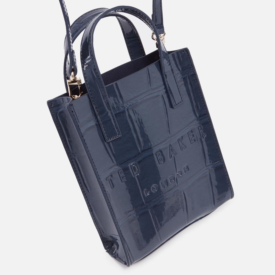 Ted Baker Gatocon Croc-Embossed Faux Leather Mini Bag