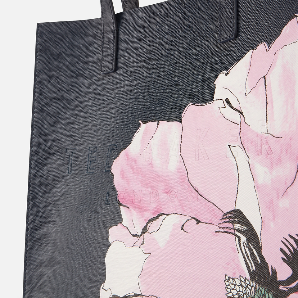 Ted Baker Milicon Large Icon Floral-Print Faux Leather Bag