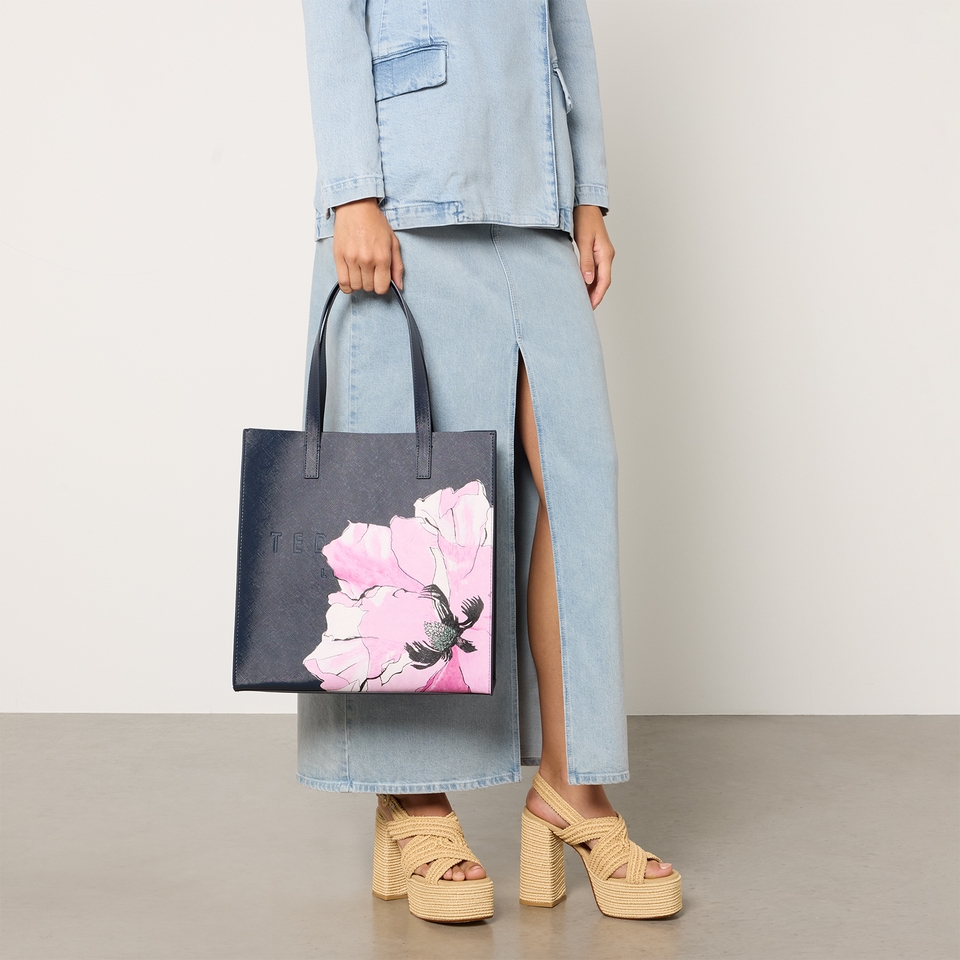 完売前に【TED BAKER】Milicon アイコン トートバッグ 2色 Ted Baker London Ted Baker Milicon Large Icon Floral-Print