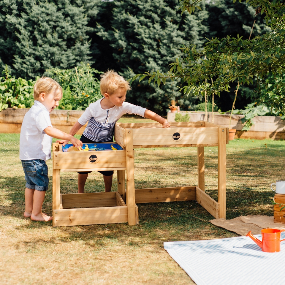 Plum® Sandy Bay Wooden Sand & Water Tables - Natural