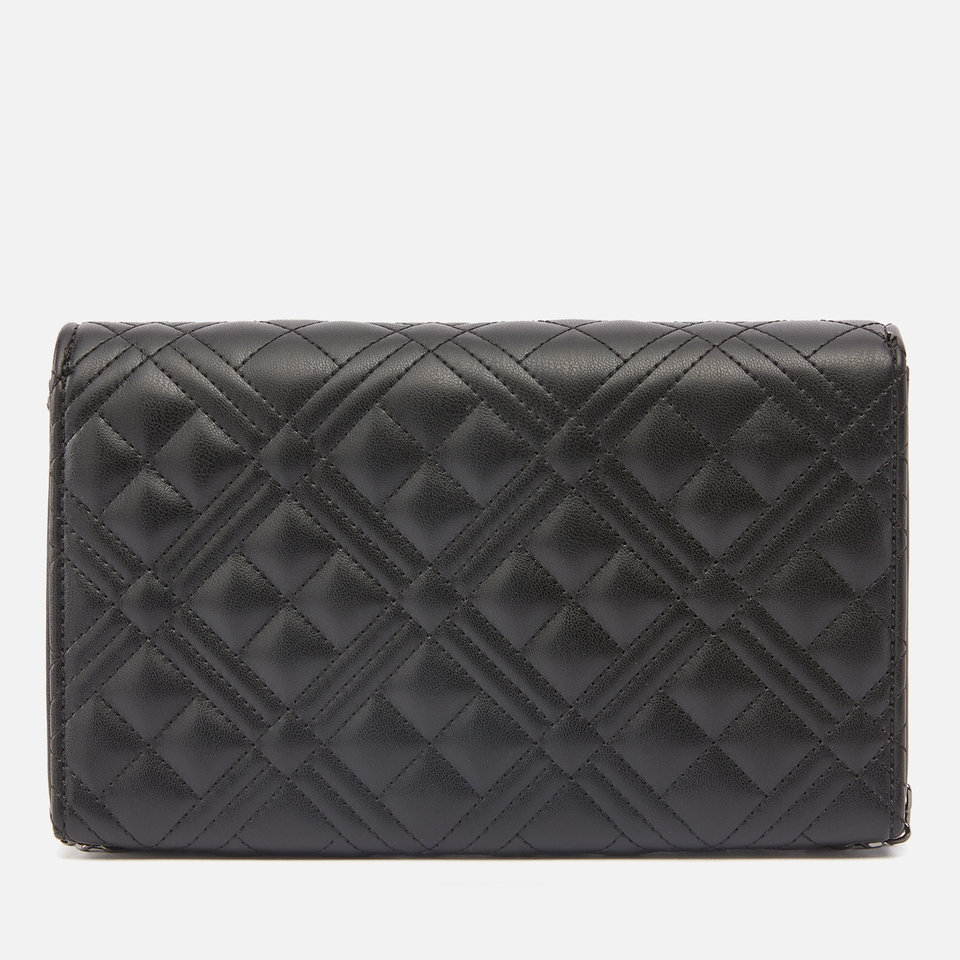 Love moschino quilted crossbody bag black sales