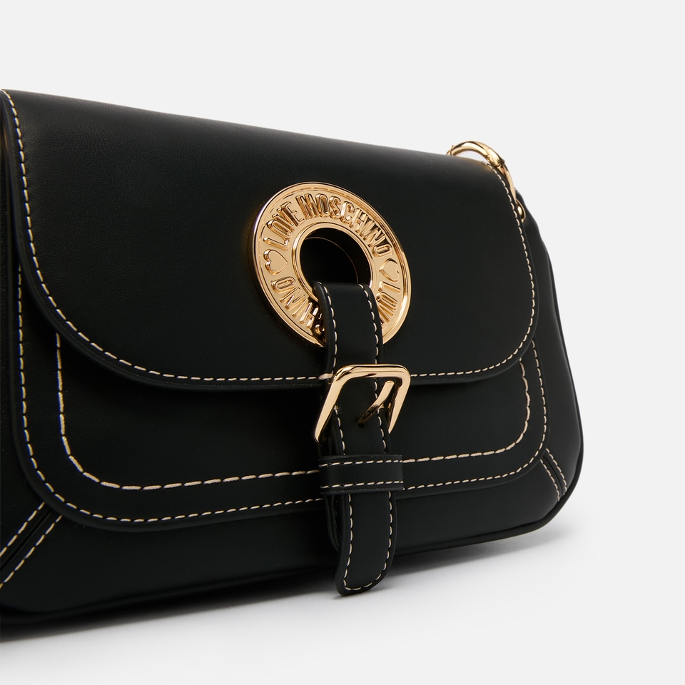 Love Moschino Eyelet Leather Shoulder Bag