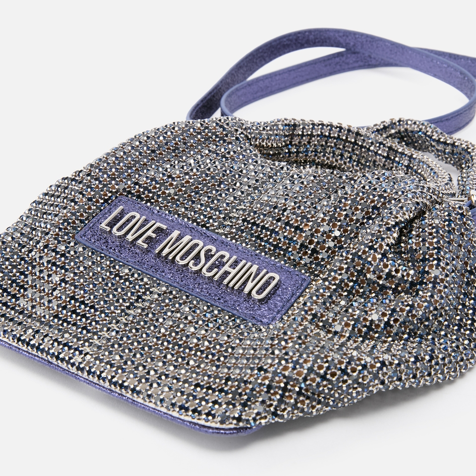 Love Moschino Bling Bling Embellished Twill Grab Bag