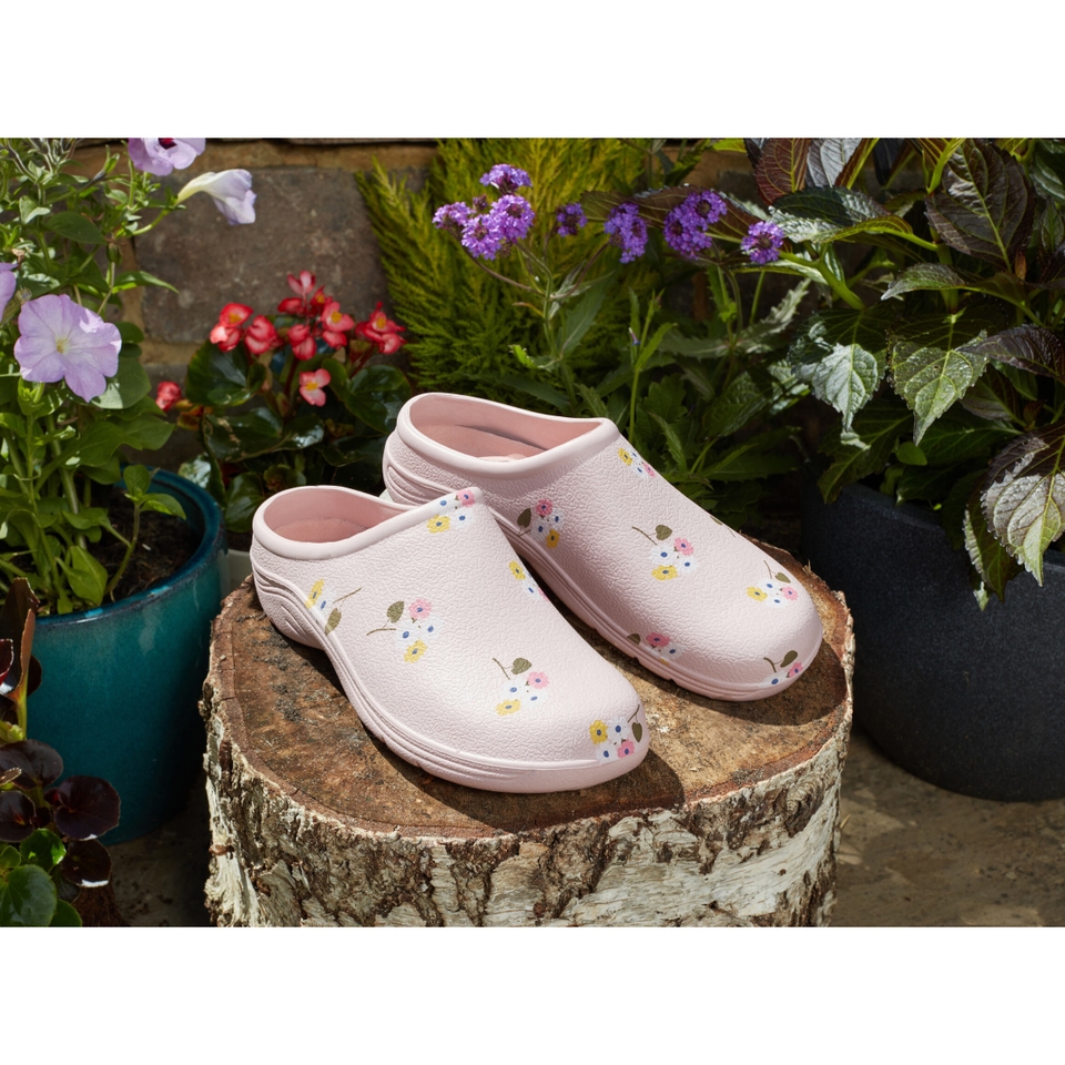 Briers Comfi Garden Clogs - Posies Size 6