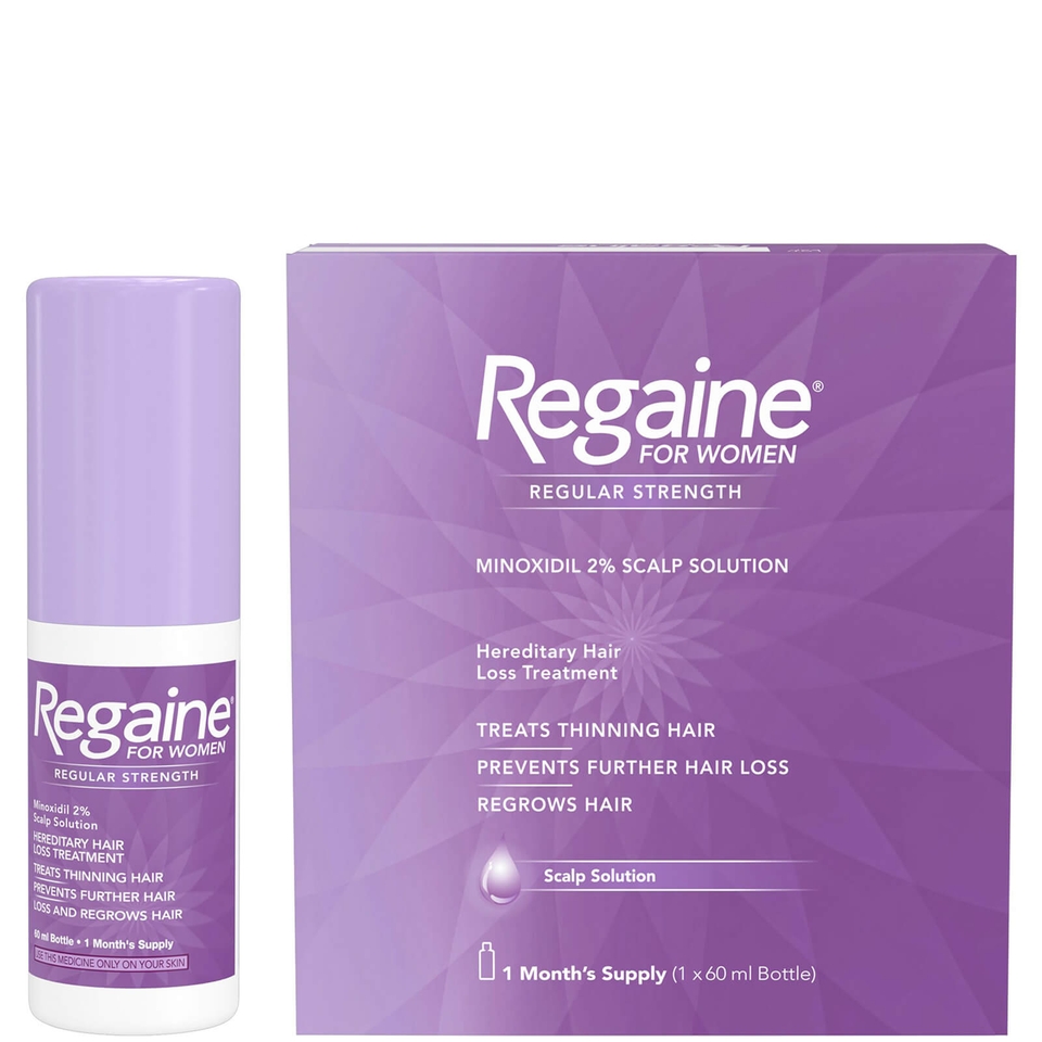 Regaine For Women Re-Growth Scalp Solution with 2% Minoxidil - 2 Month Supply Bundle
